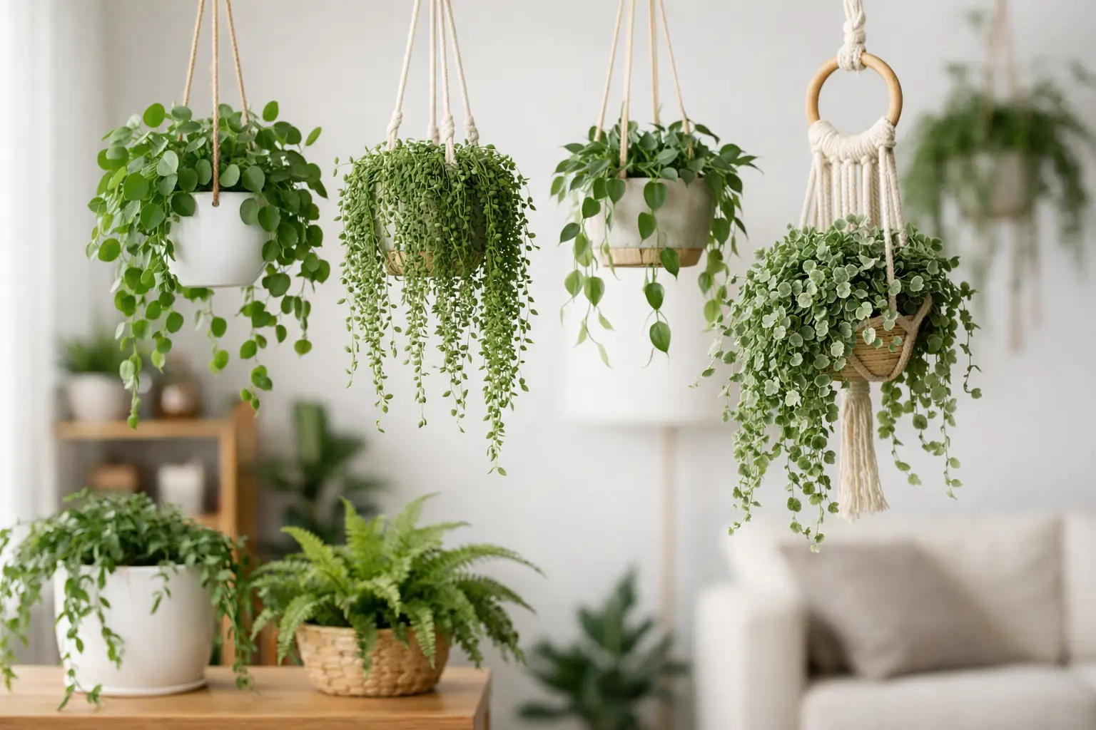 12 mejores plantas colgantes para interiores