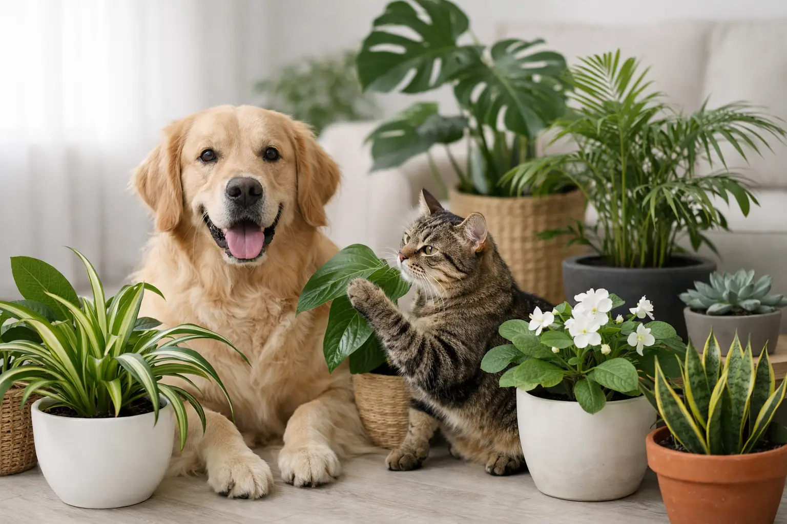 12 plantas seguras para mascotas en casa