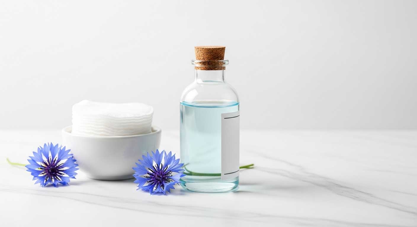 esencia de aciano en frasco