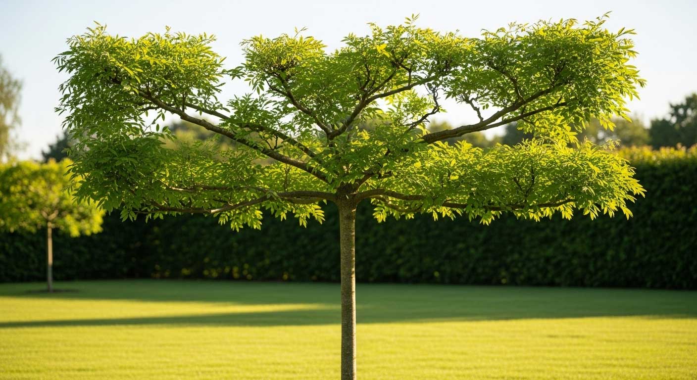 bonita acacia en jardín