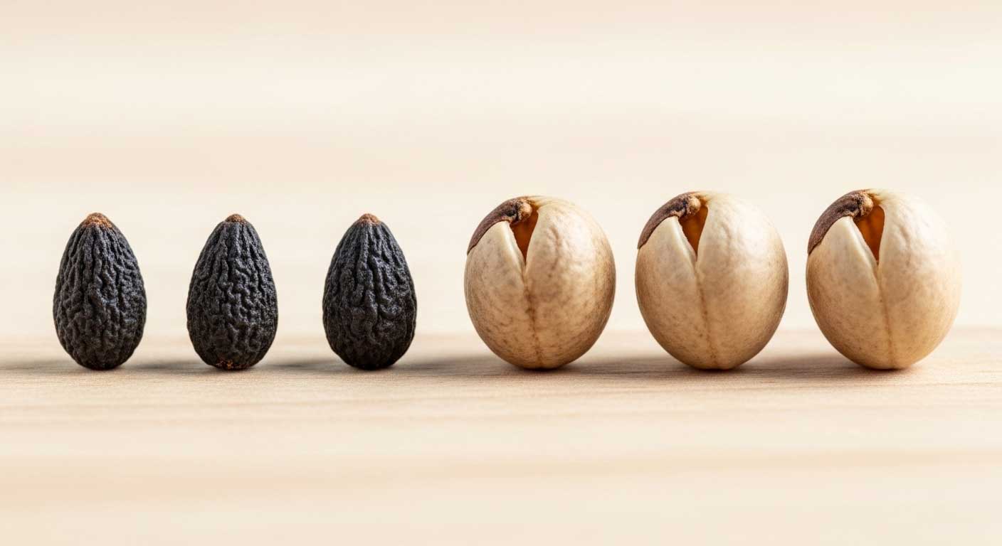 proceso de semillas de secas a húmedas