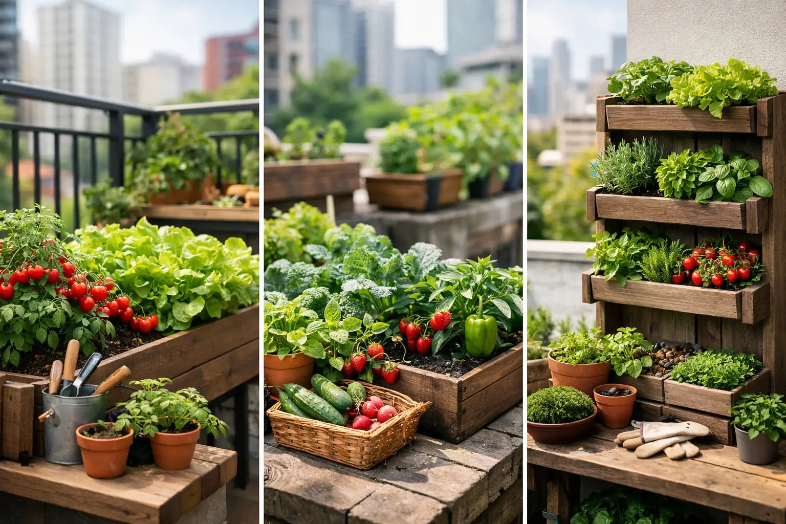 Qué plantar en un huerto urbano según tu espacio