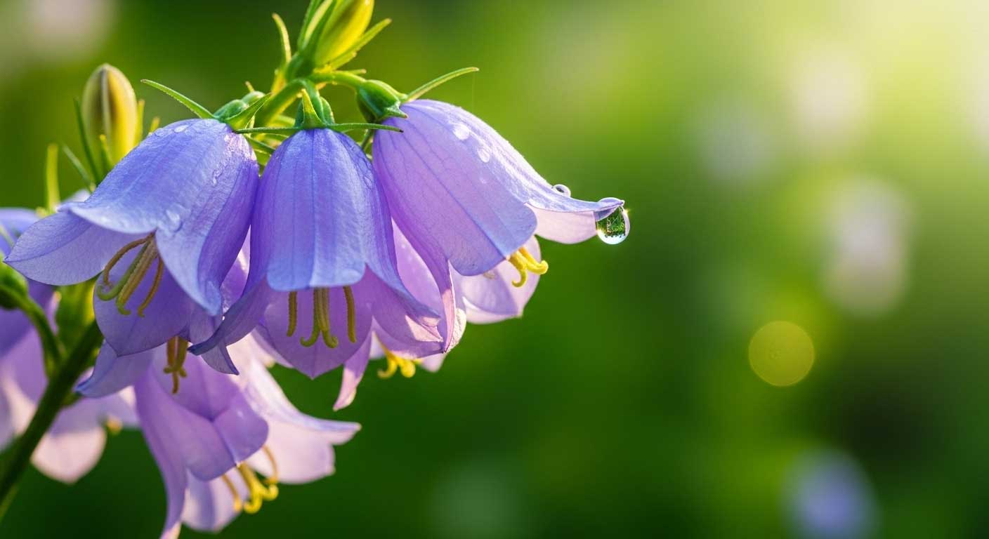 racimo de campanillas lilas