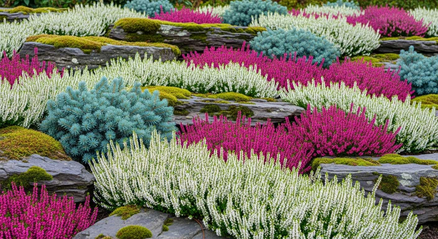 distintos colores de la flor de la brecina